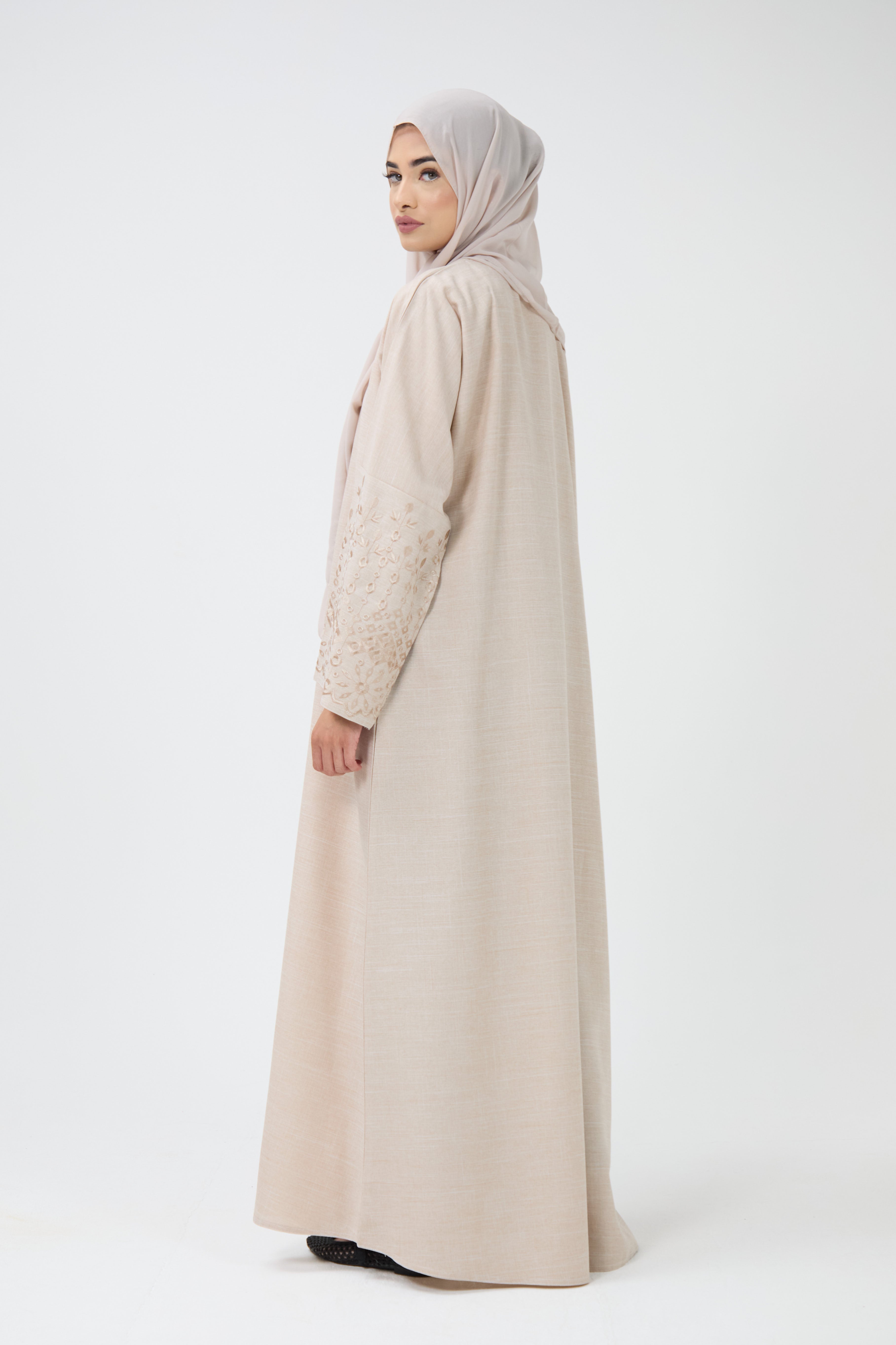 Open Front Kimono Abaya