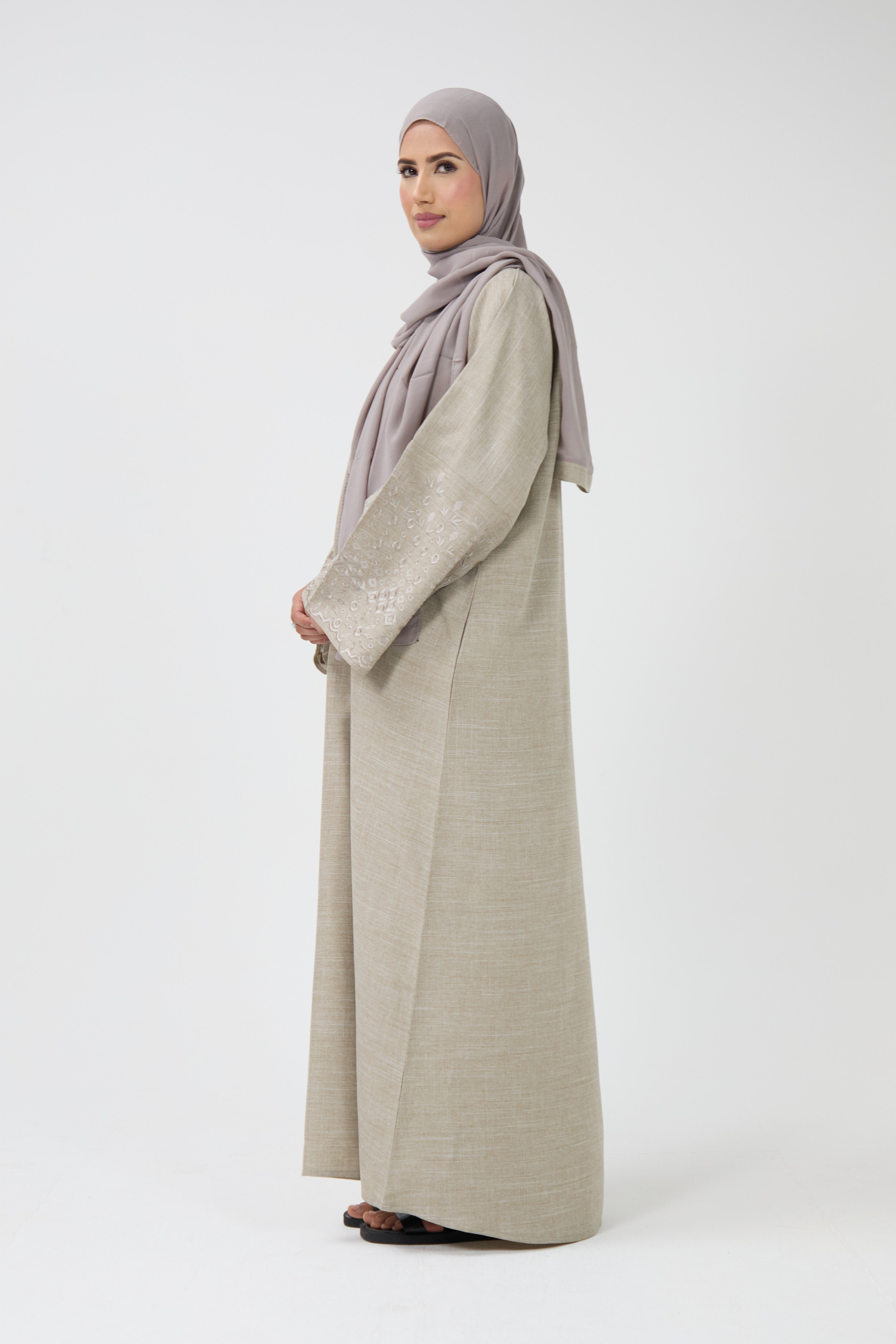 Open Front Kimono Abaya