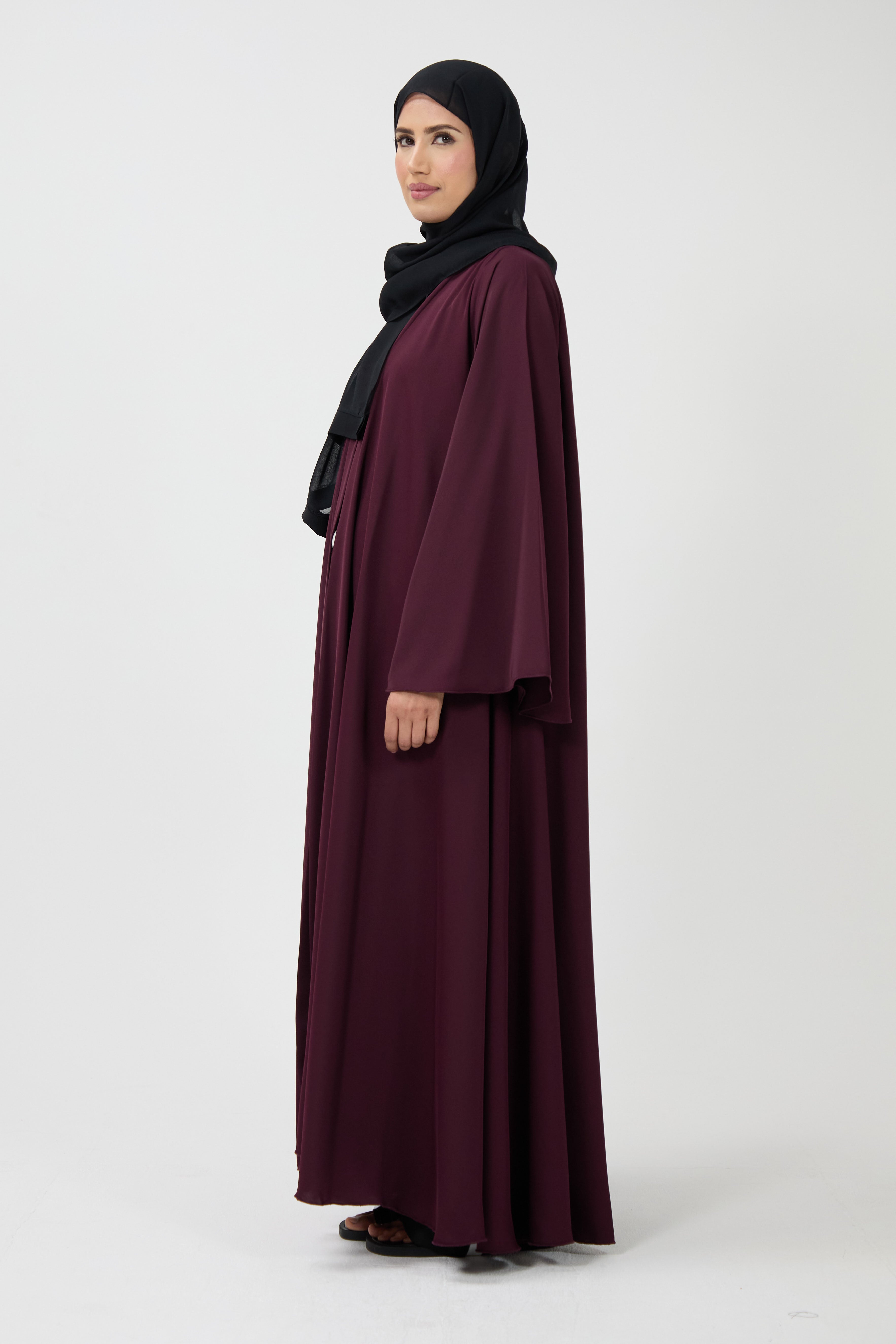 Belted Wide Sleeve Abaya