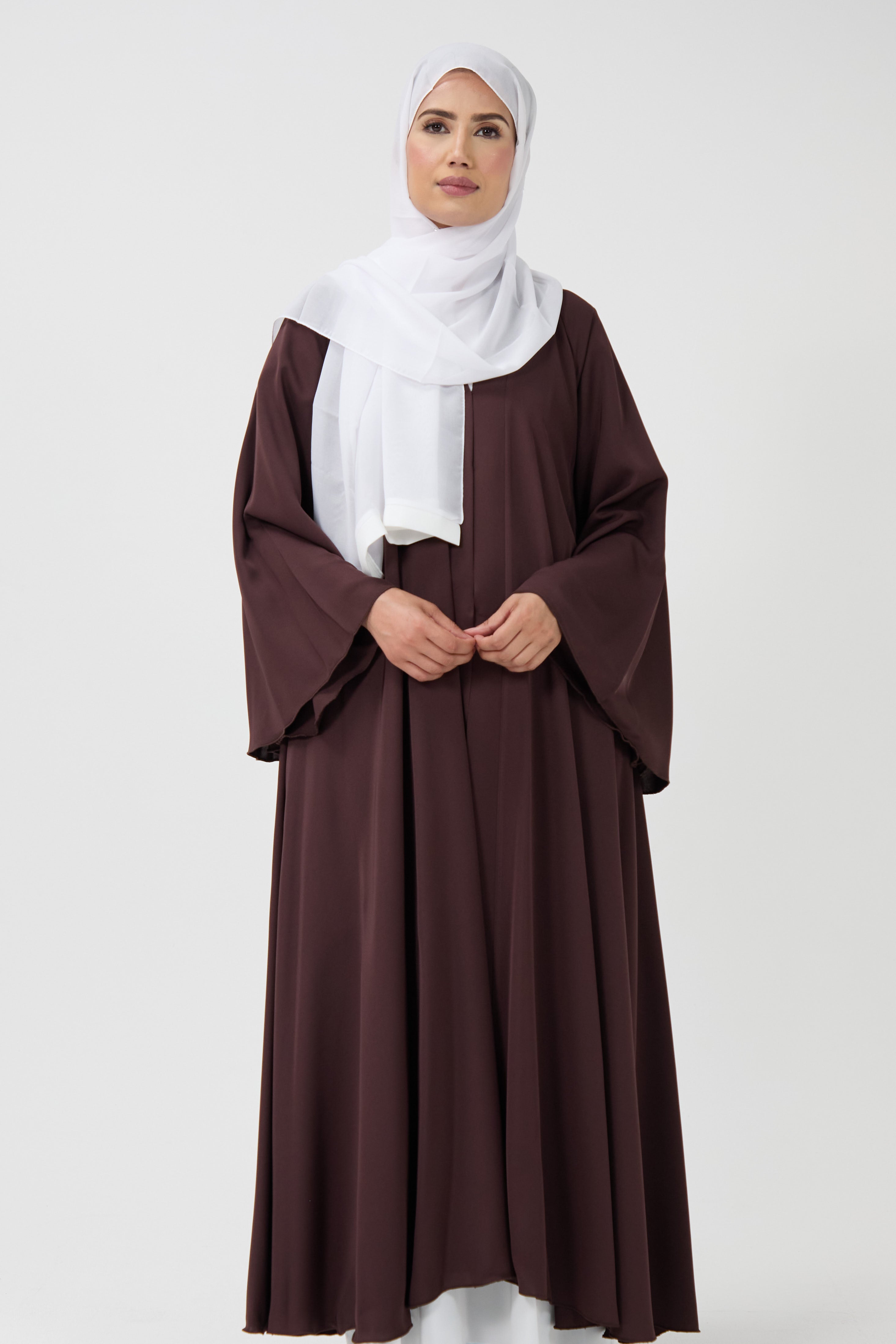 Belted Wide Sleeve Abaya