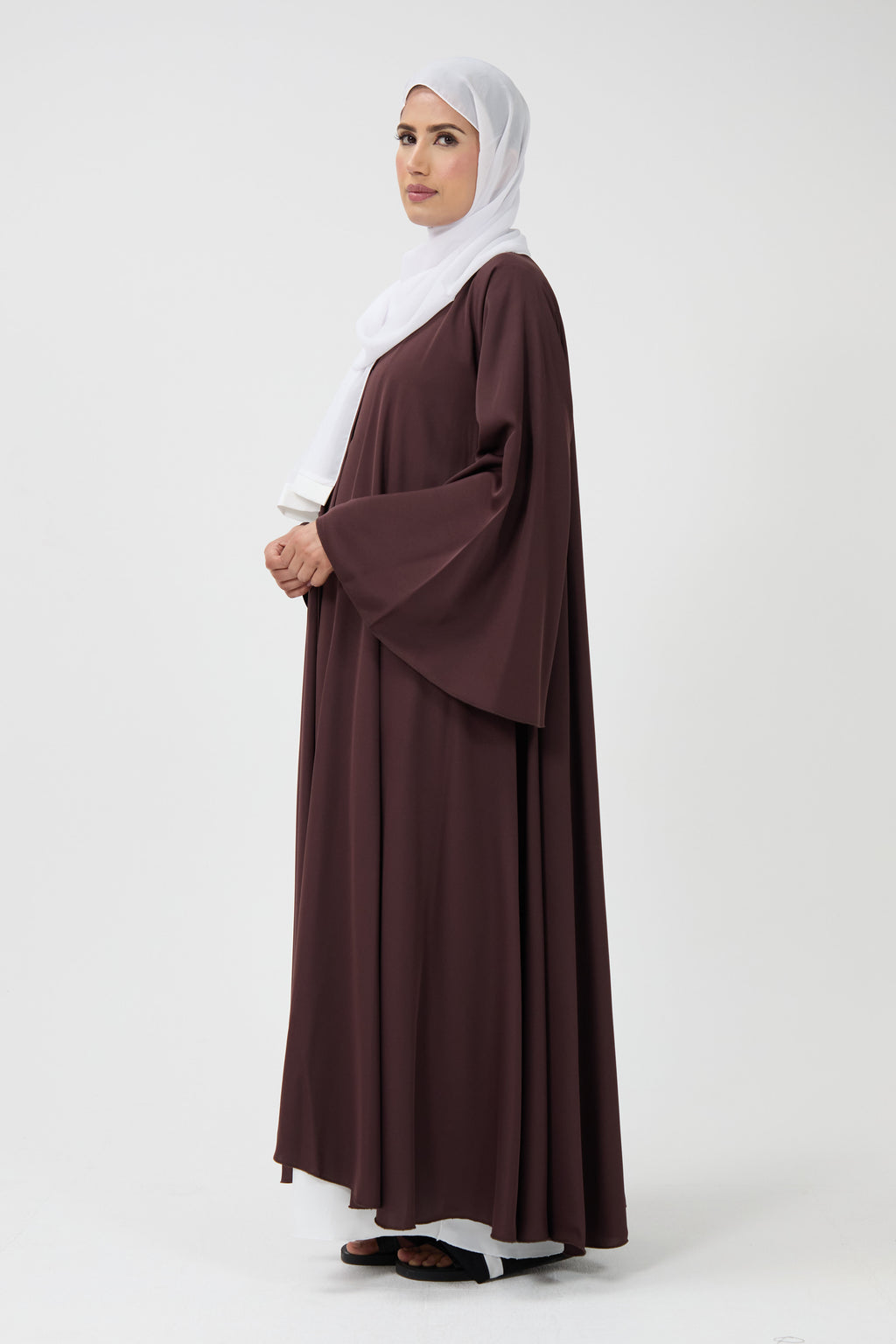 Belted Wide Sleeve Abaya