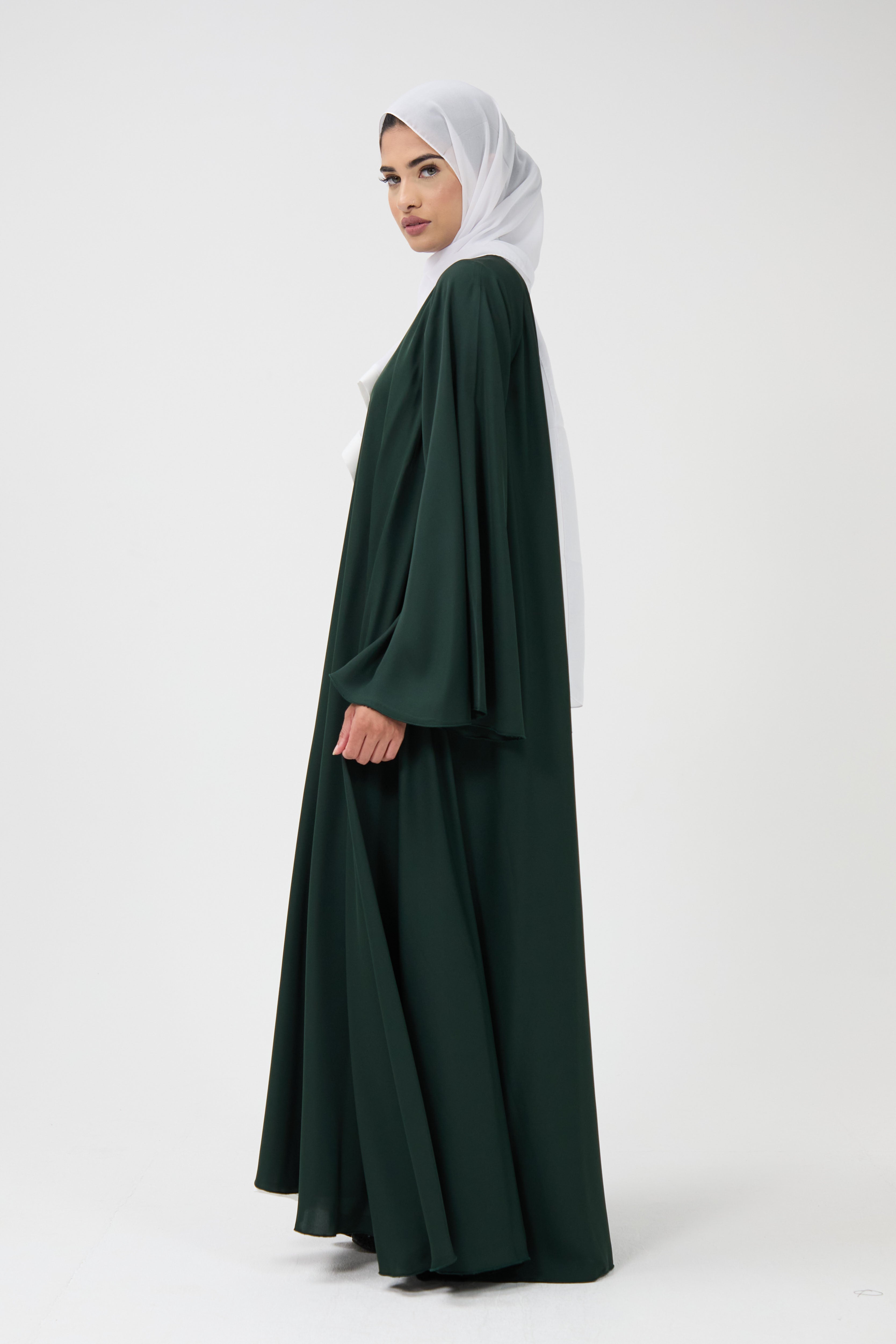 Belted Wide Sleeve Abaya