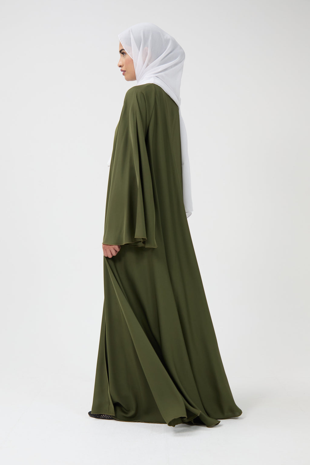 Belted Wide Sleeve Abaya